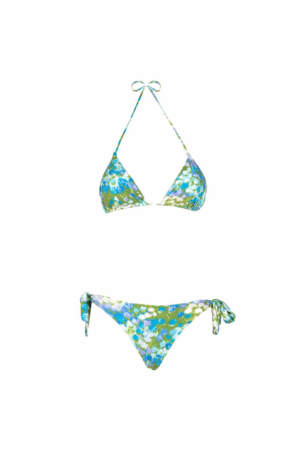 Luisa Beccaria Bikini Triangolo E Slip Blu Monet