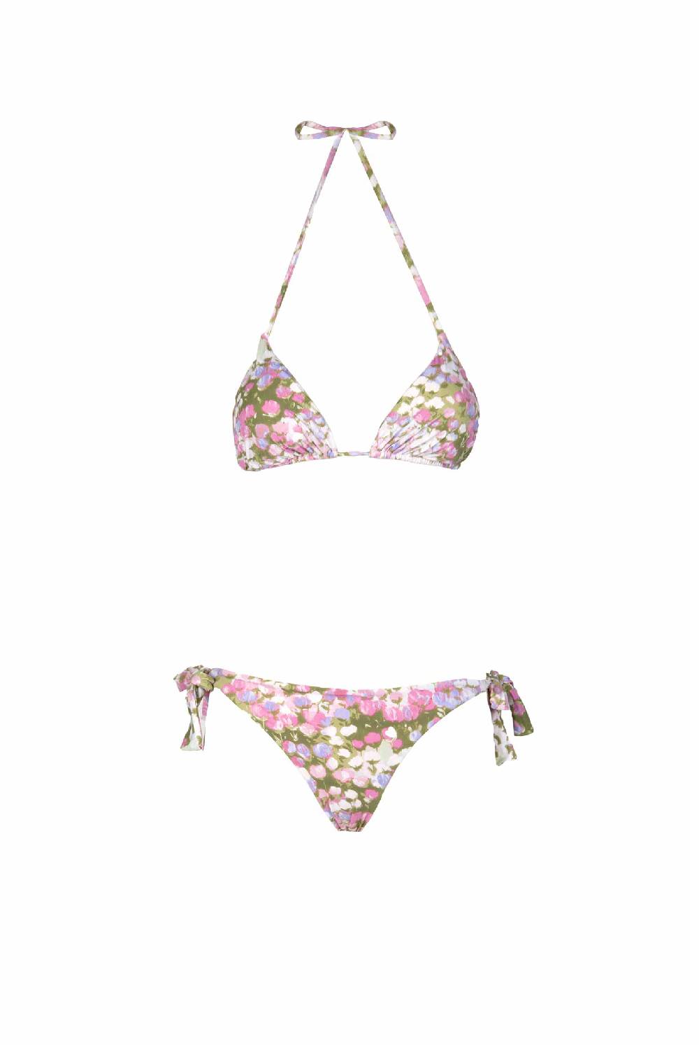 Luisa Beccaria Bikini Triangolo E Slip Rosa Monet