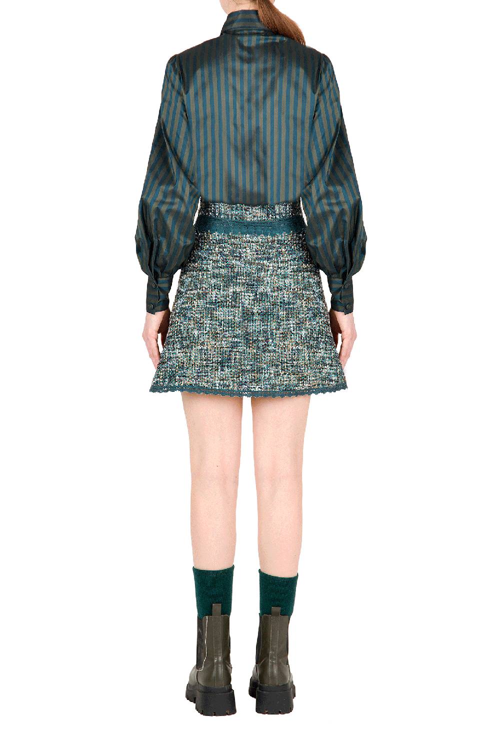 Luisa Beccaria Blusa A Righe In Taffettà