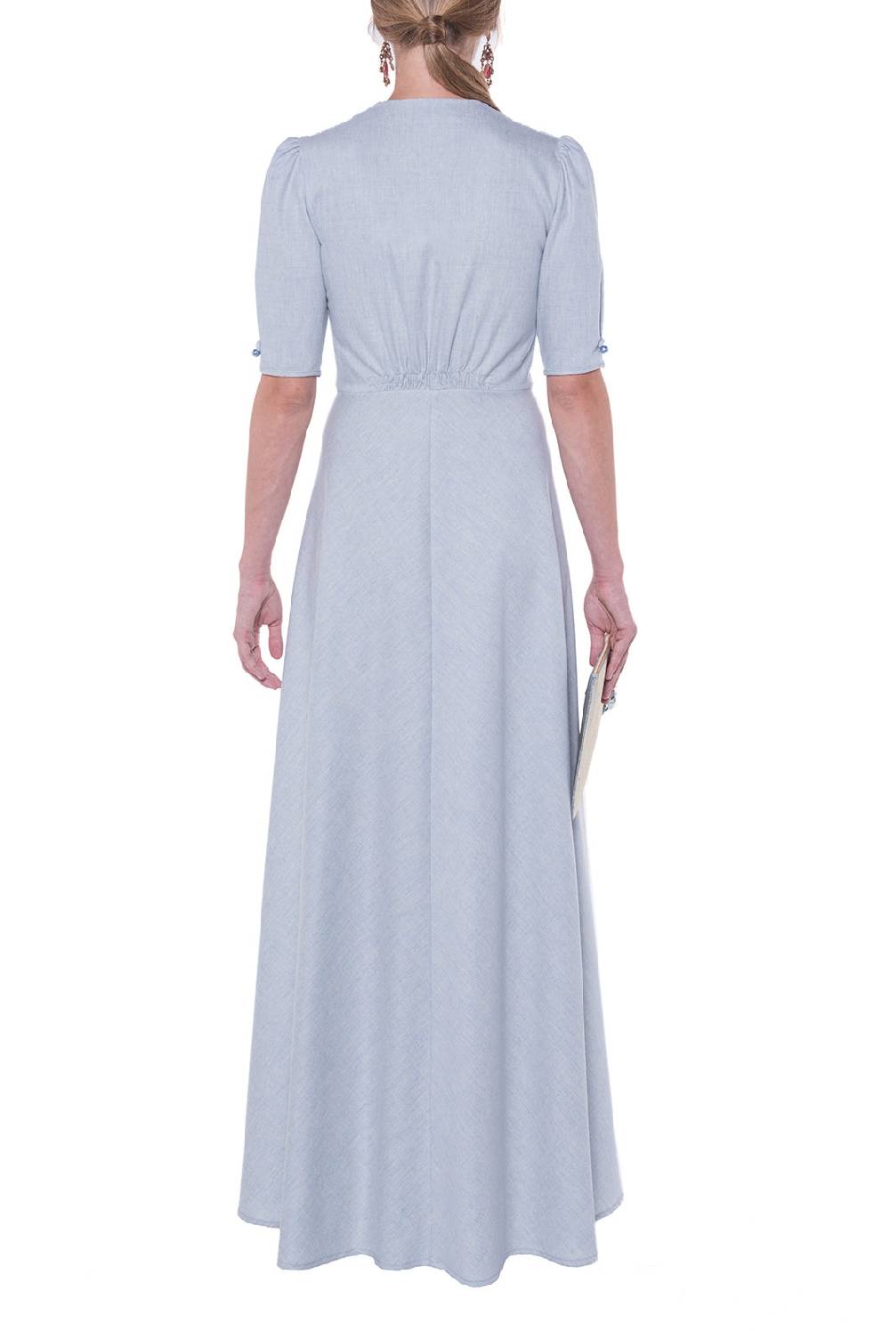 Luisa Beccaria Bottoncino Well Abito Blu