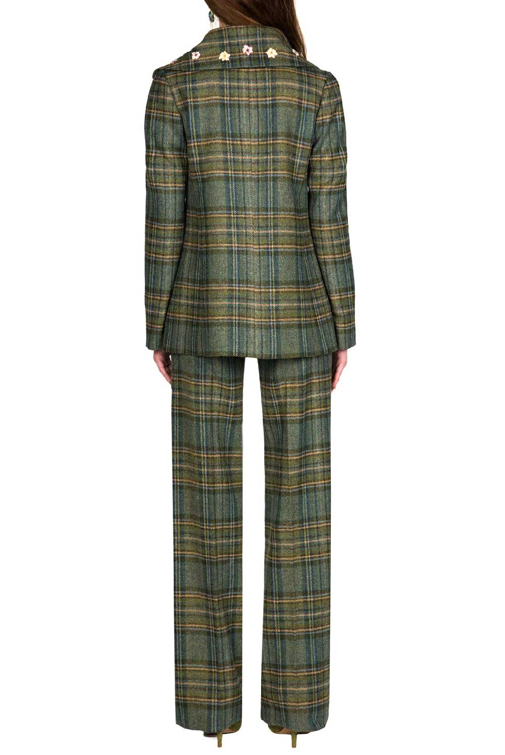 Luisa Beccaria Caban In Lana Vergine Scozzese