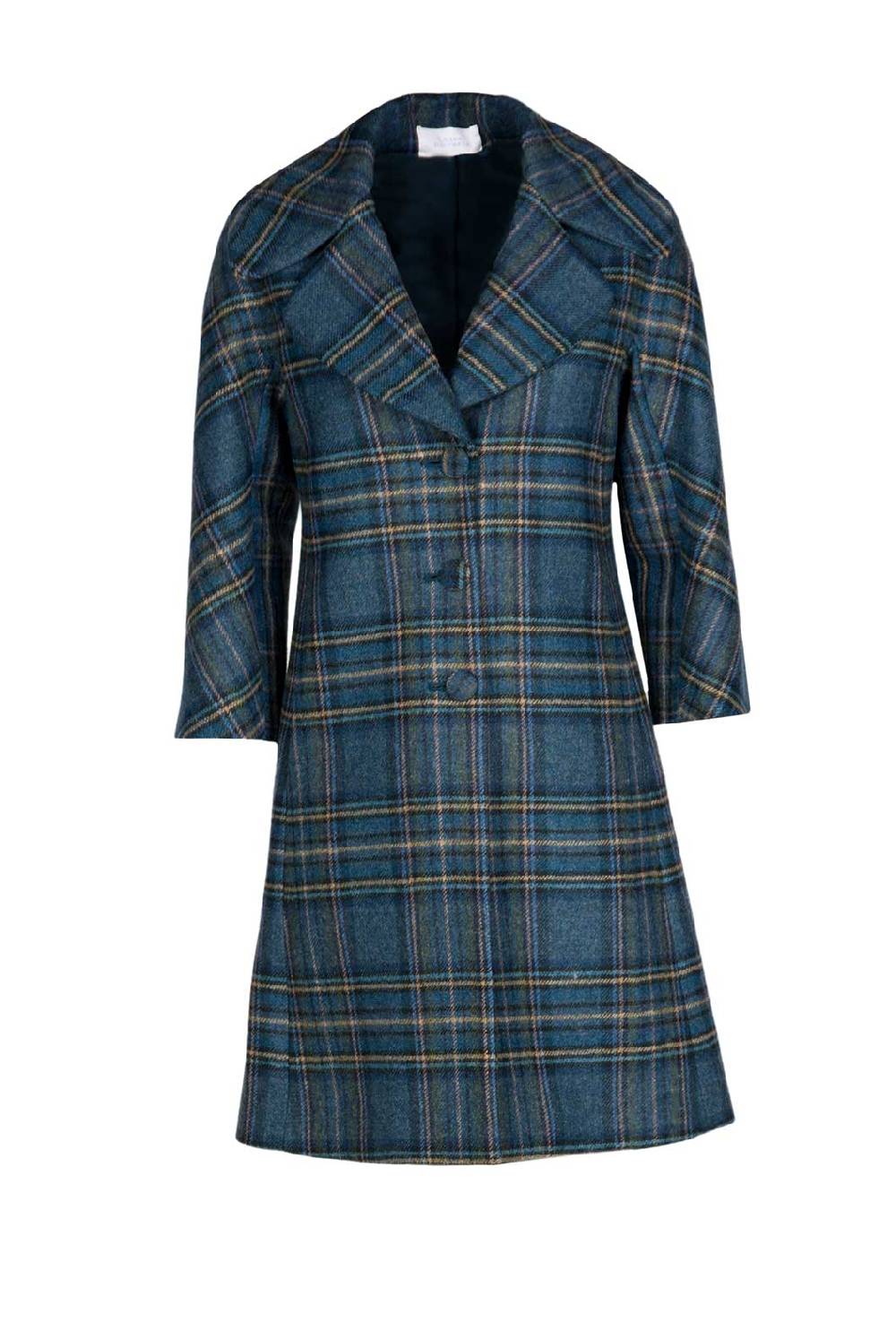 Luisa Beccaria Caban scozzese in lana vergine