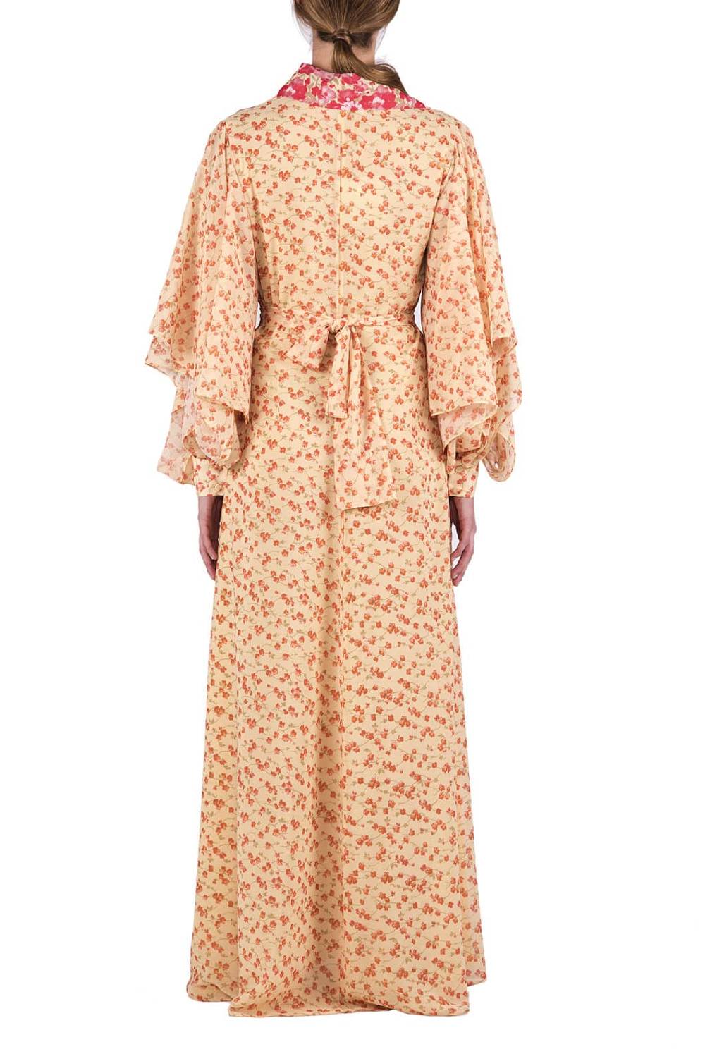 Luisa Beccaria Caftano In Georgette Floreale