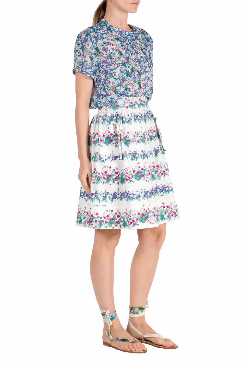 Luisa Beccaria Camicetta Con Stampa Floreale