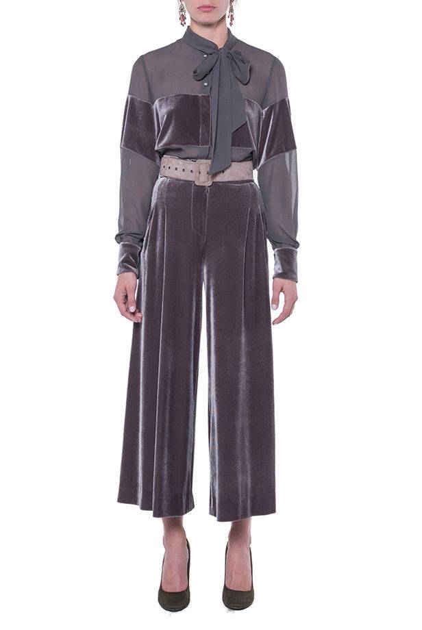 Luisa Beccaria Camicetta di velluto