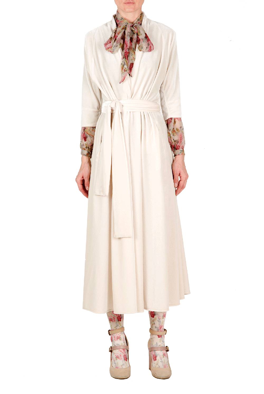 Luisa Beccaria Camicetta In Chiffon Floreale