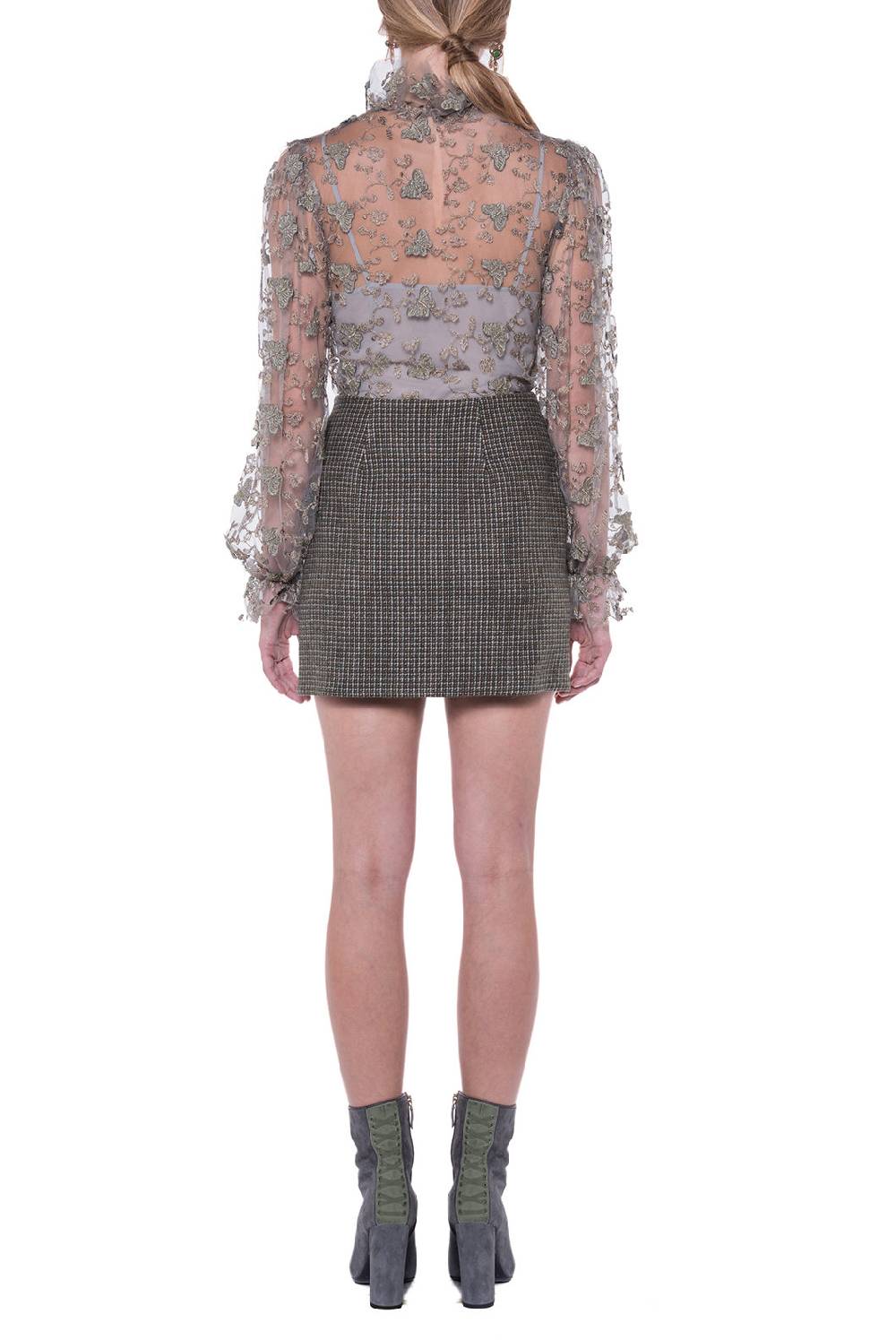 Luisa Beccaria Camicetta In Pizzo A Farfalla