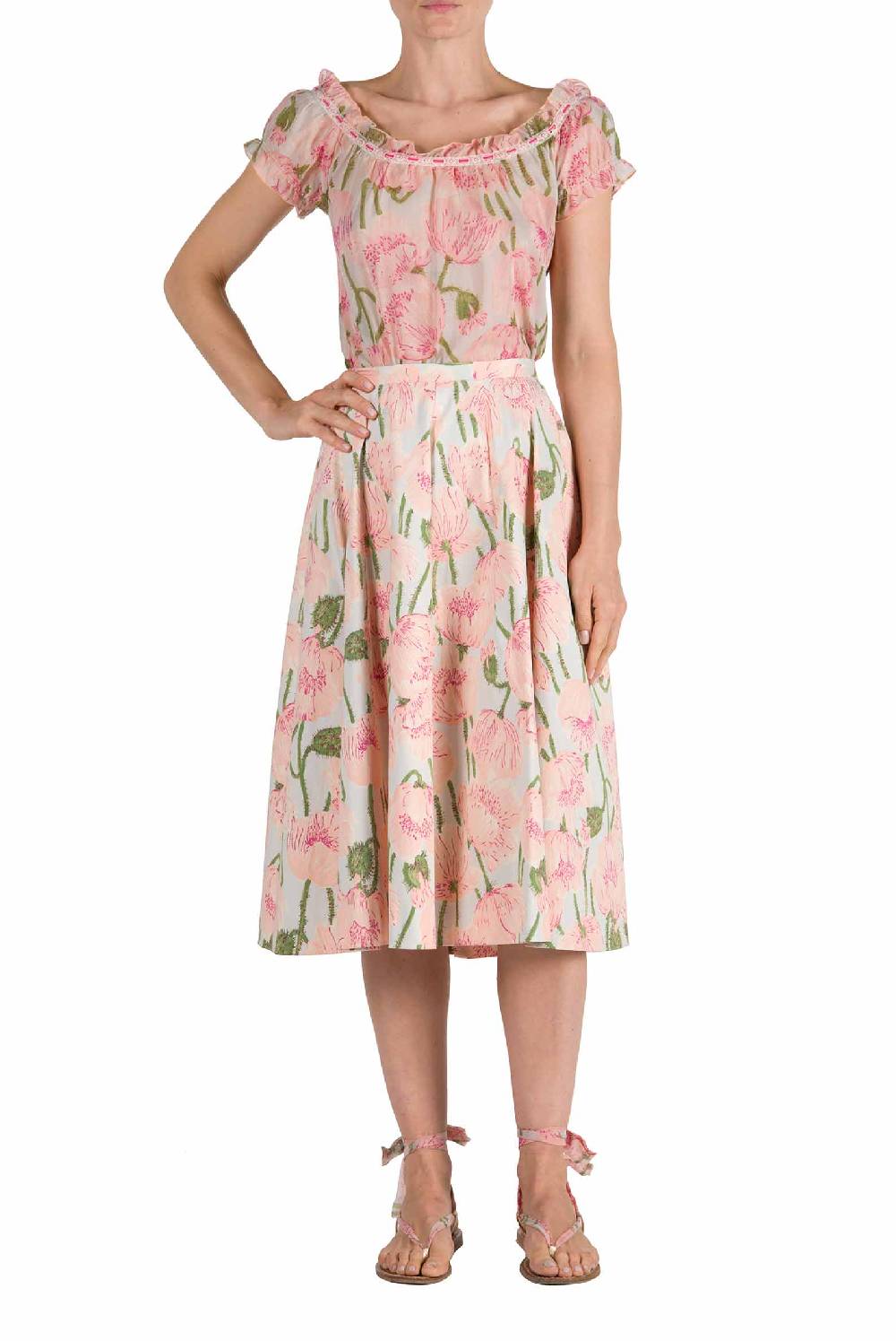 Luisa Beccaria Camicetta Macro Papaveri