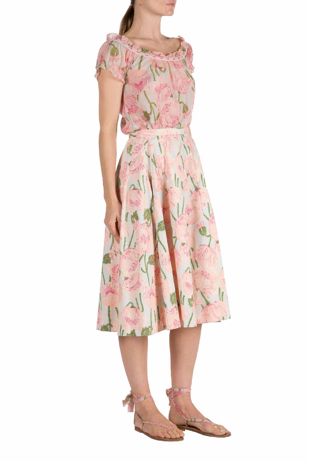 Luisa Beccaria Camicetta Macro Papaveri