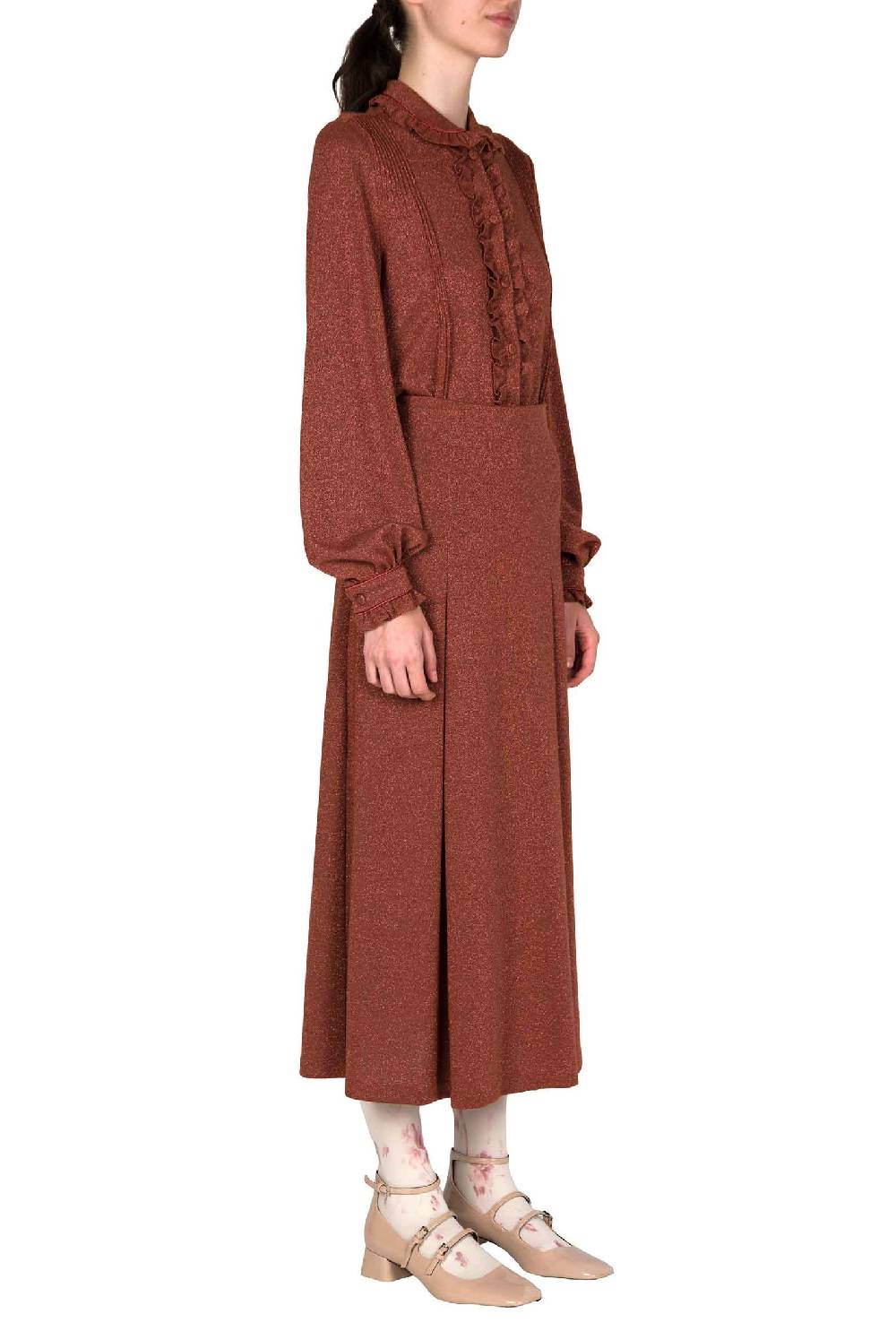 Luisa Beccaria Camicia In Jersey Lurex