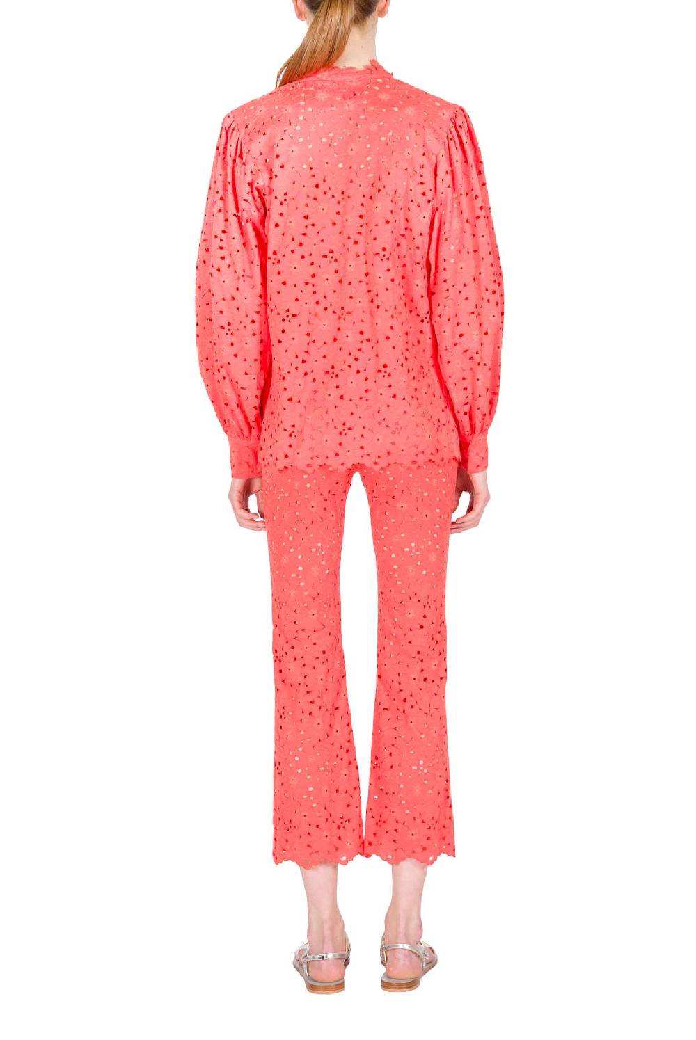 Luisa Beccaria Camicia In Pizzo Floreale