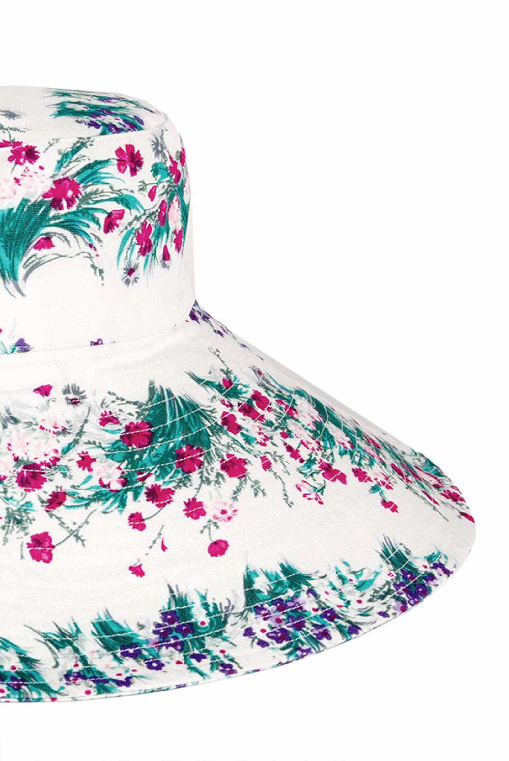 Luisa Beccaria Cappello In Cotone Floreale