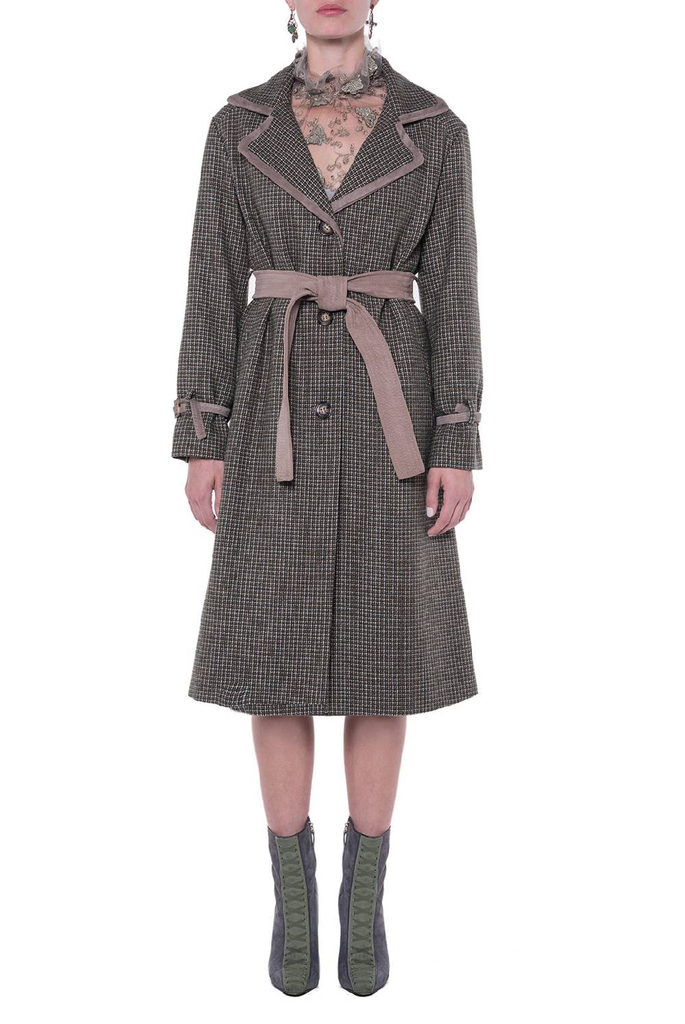 Luisa Beccaria Cappotto In Tweed