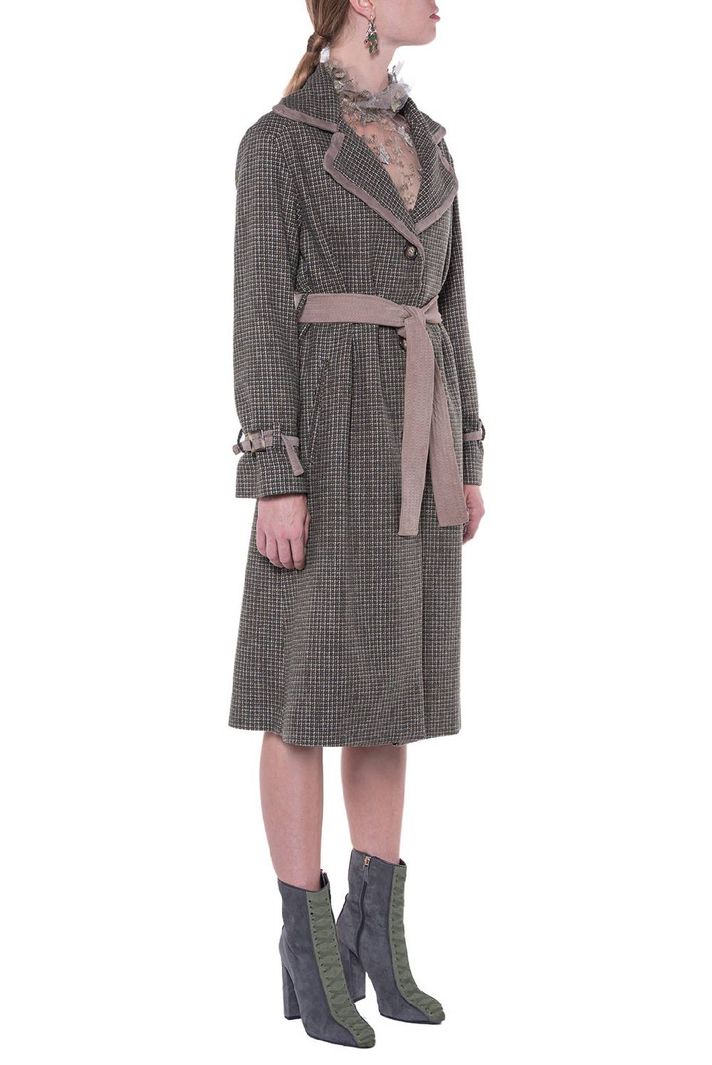 Luisa Beccaria Cappotto In Tweed