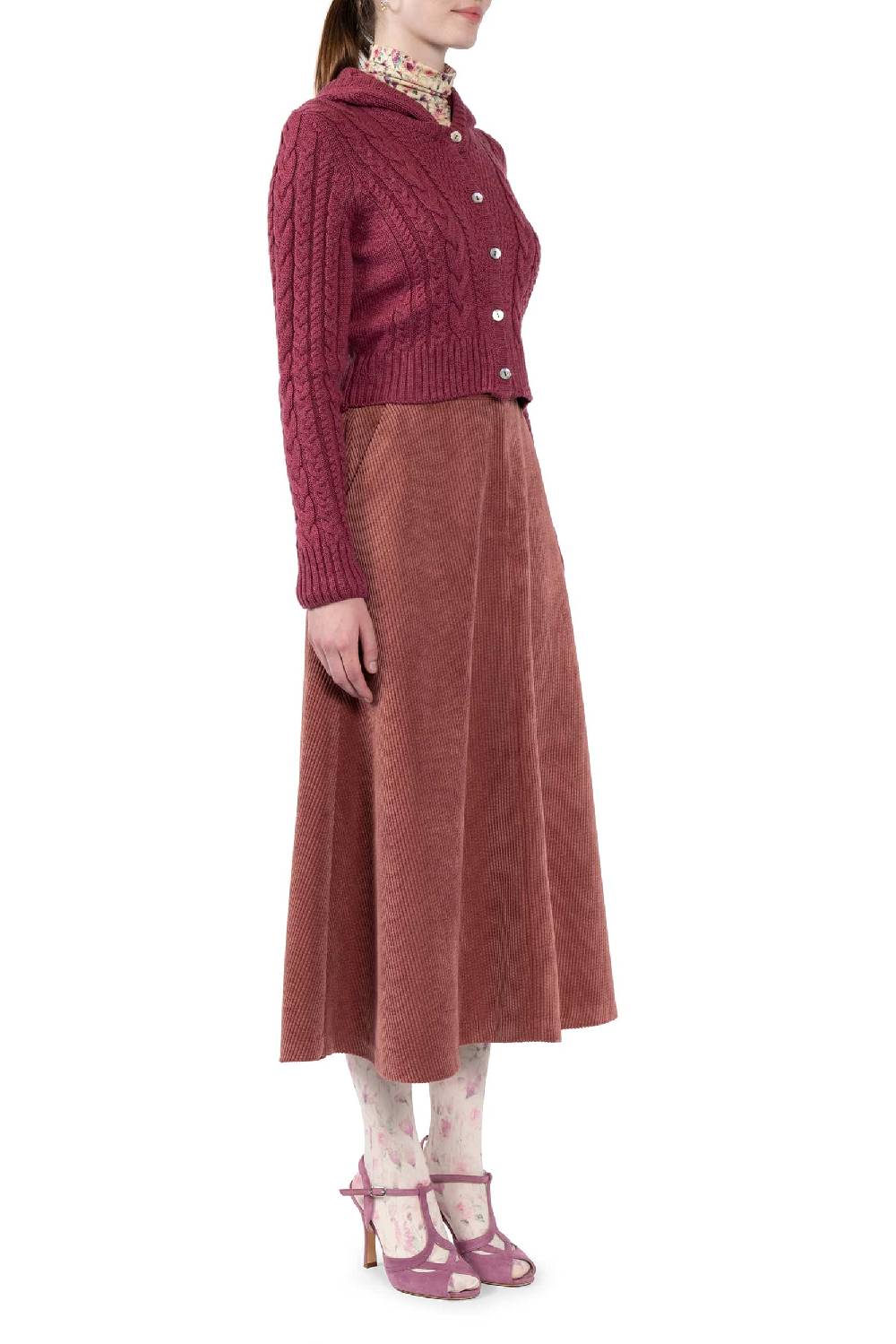 Luisa Beccaria Cardigan Con Cappuccio