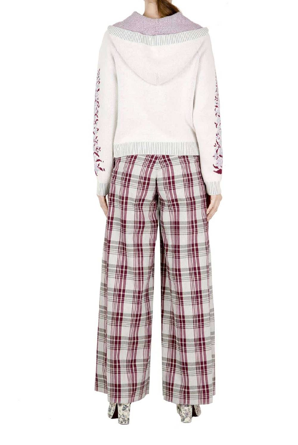 Luisa Beccaria Cardigan Con Cappuccio In Cashmere