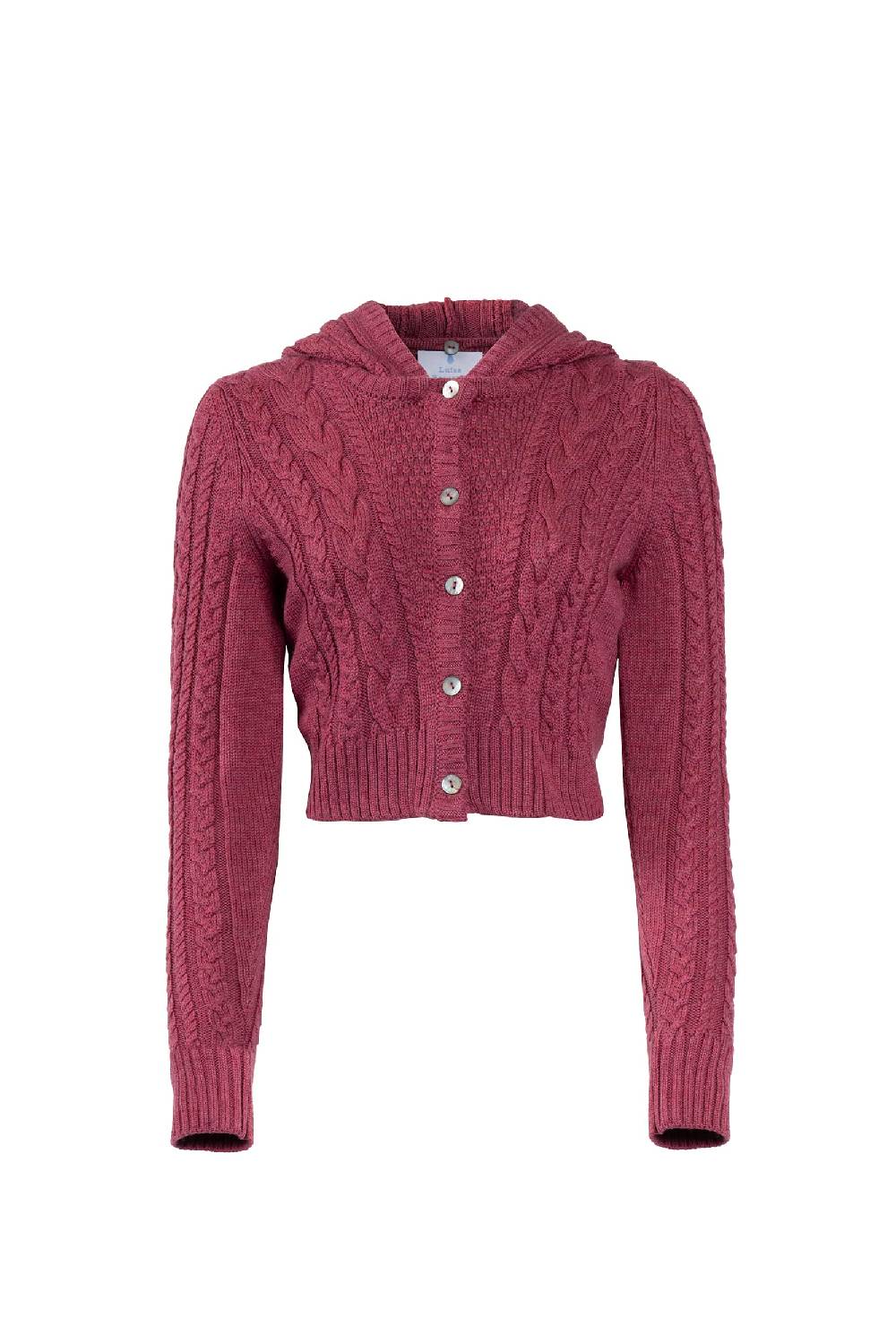 Luisa Beccaria Cardigan con cappuccio