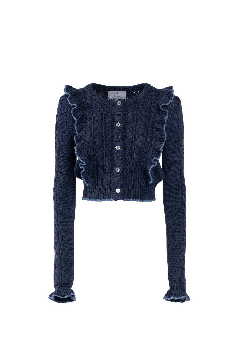 Luisa Beccaria Cardigan con volant