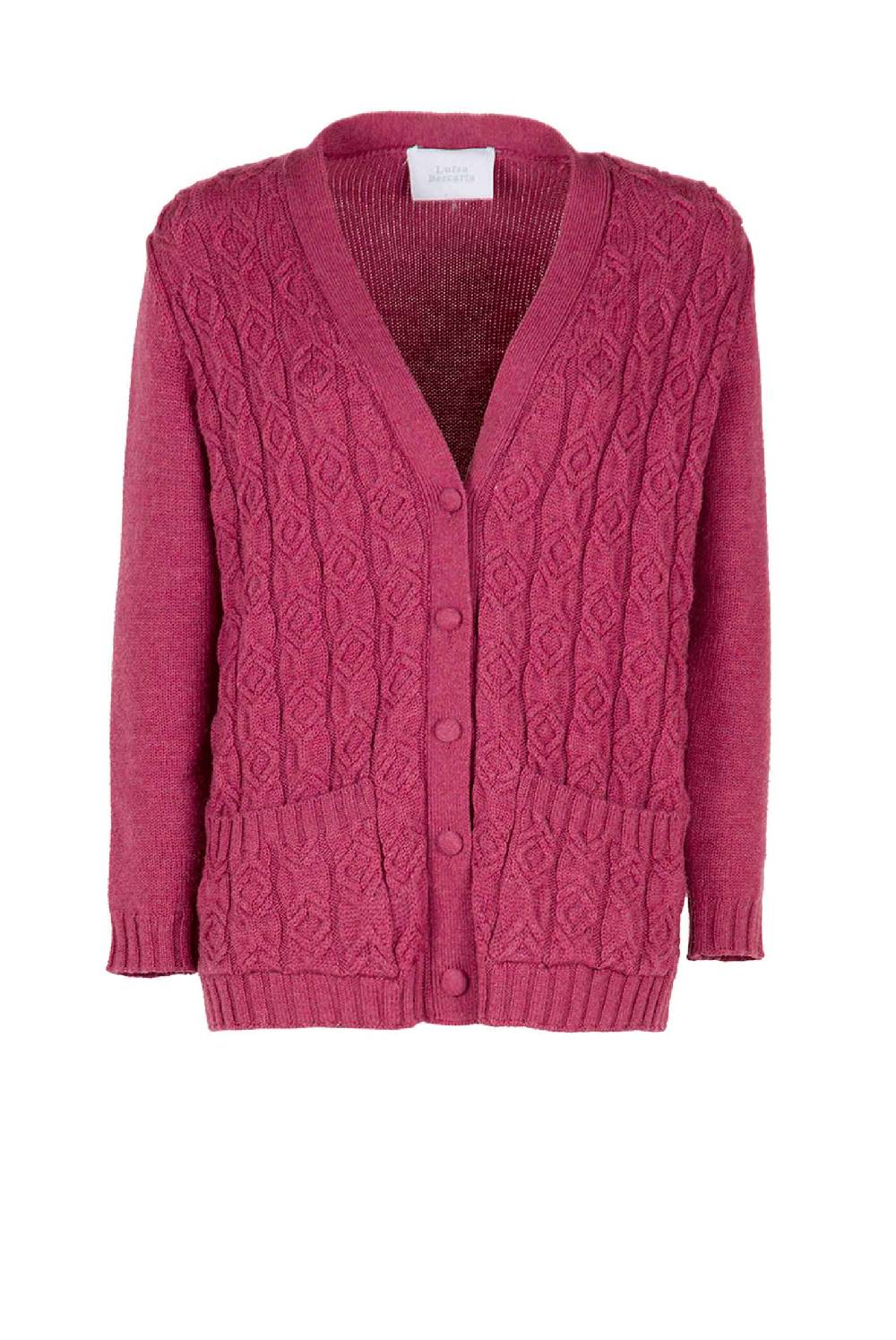 Luisa Beccaria Cardigan in lana ritorto