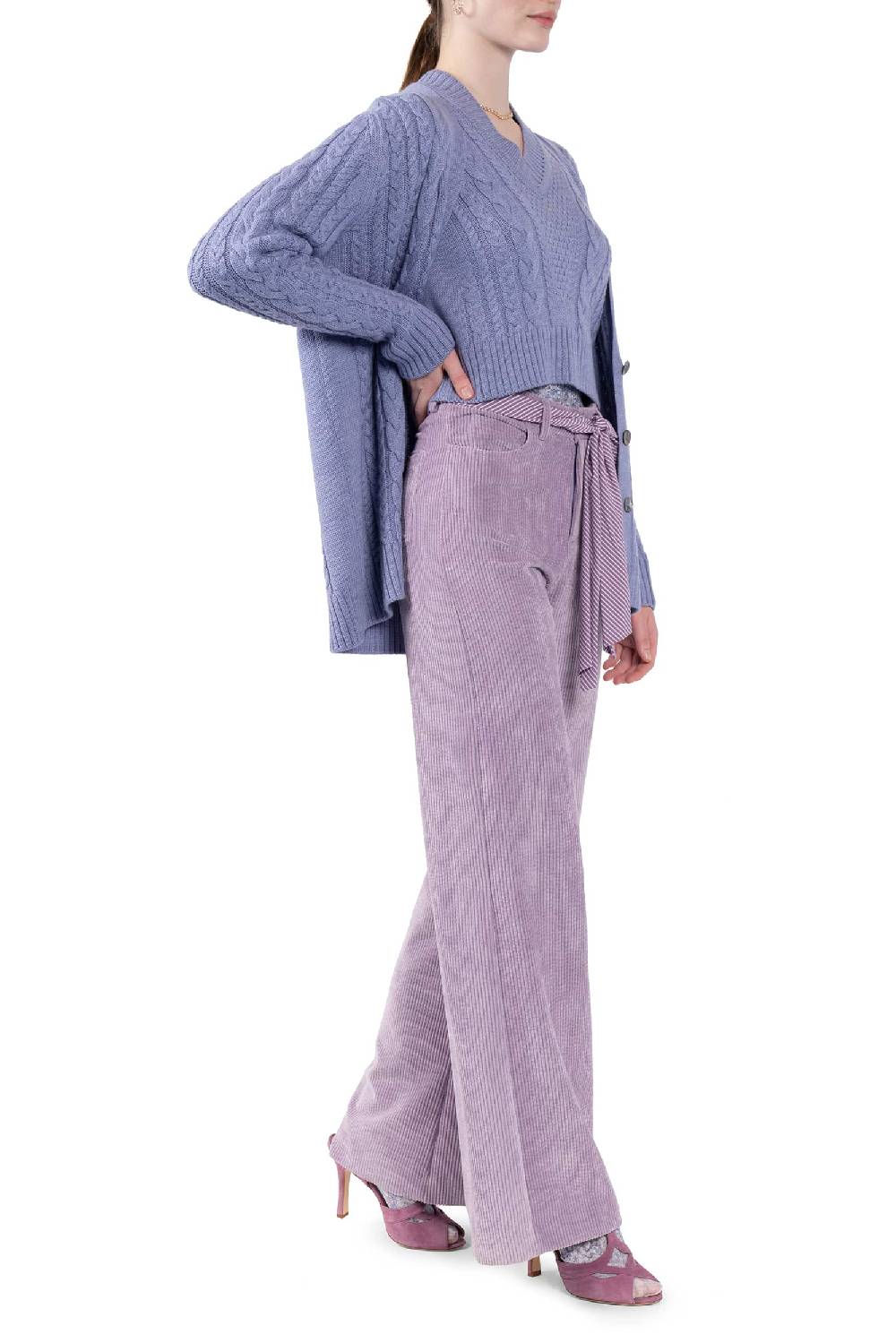 Luisa Beccaria Cardigan Intrecciato