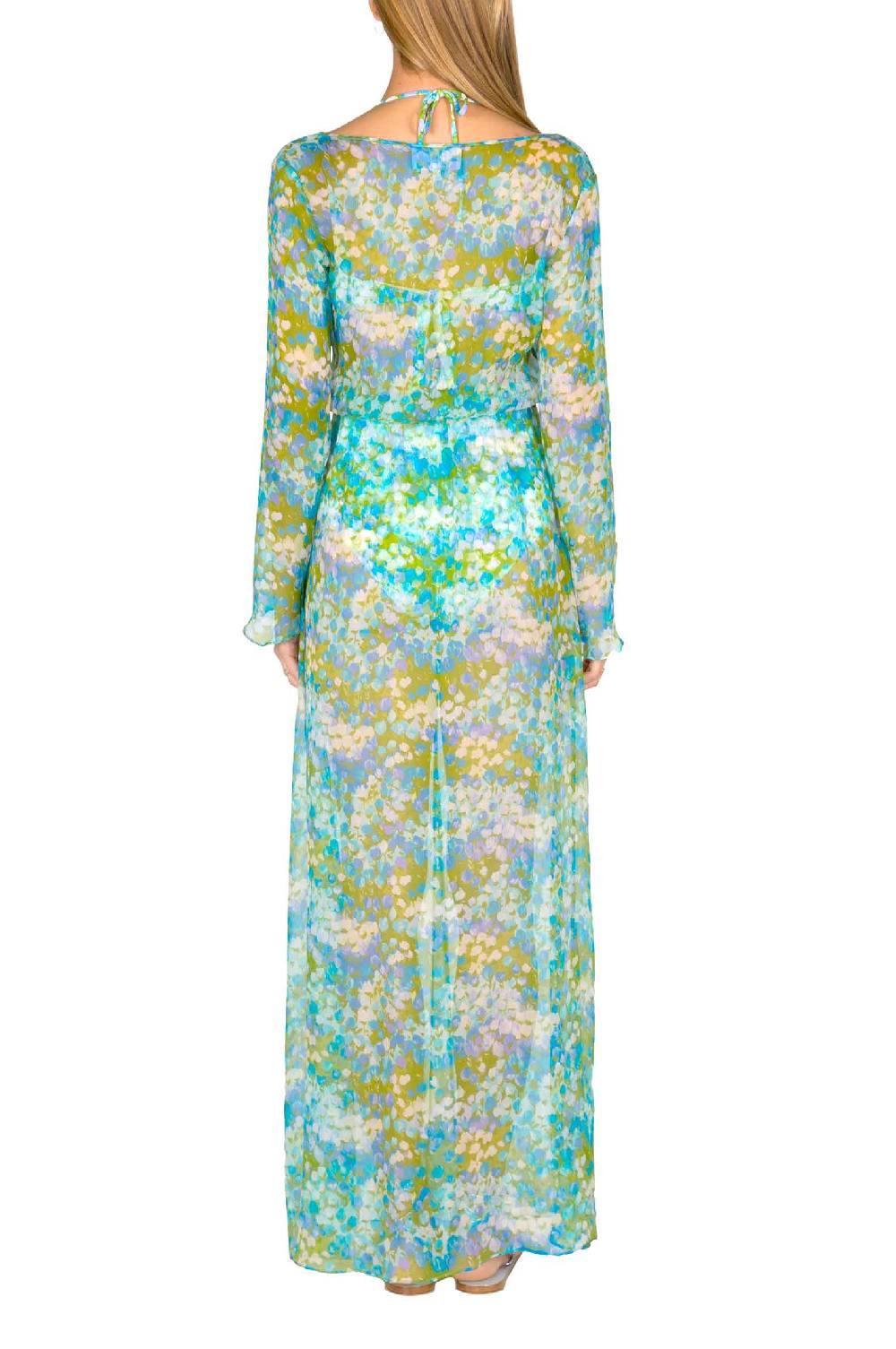 Luisa Beccaria Chemisier In Chiffon Monet