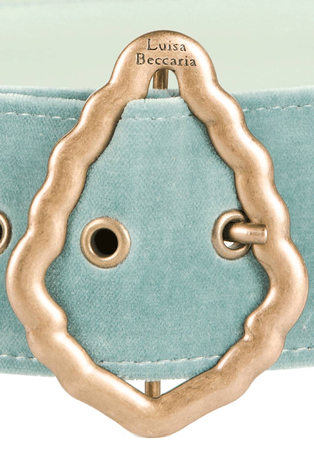 Luisa Beccaria Cintura Di Velluto Verde