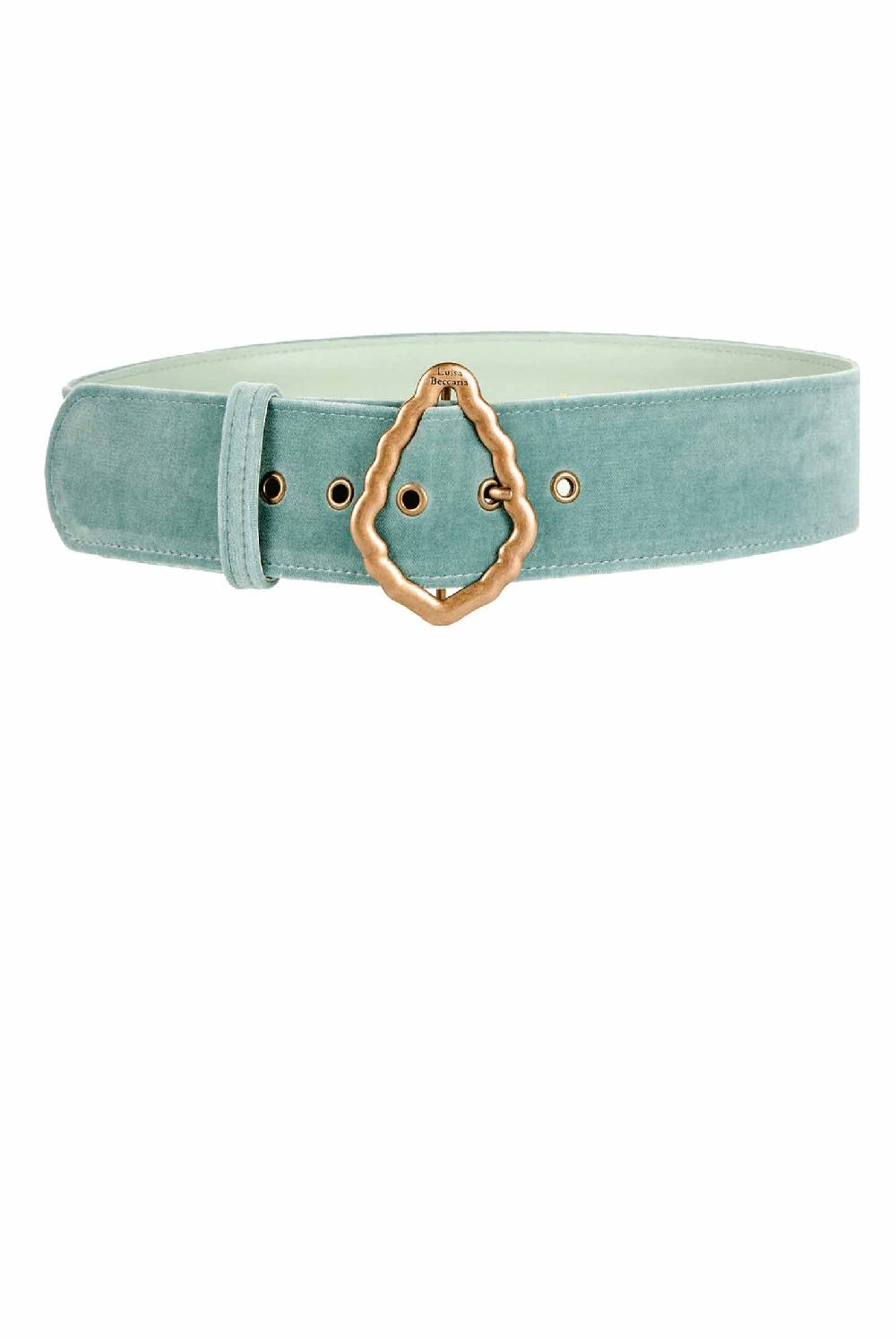 Luisa Beccaria Cintura di velluto verde