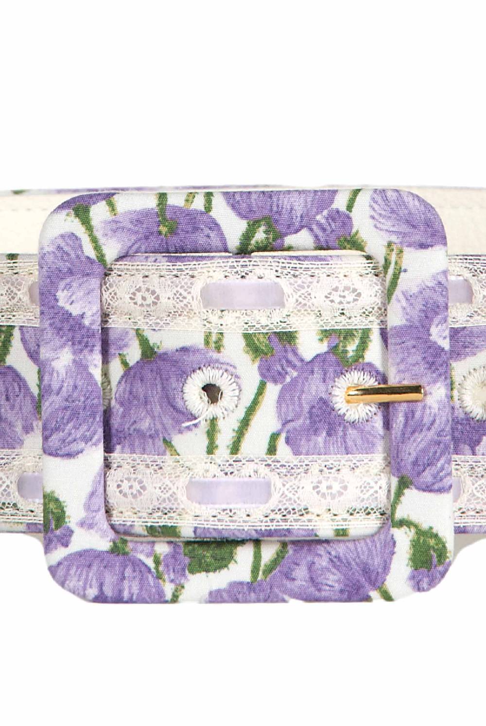 Luisa Beccaria Cintura In Cotone Micro Papaveri