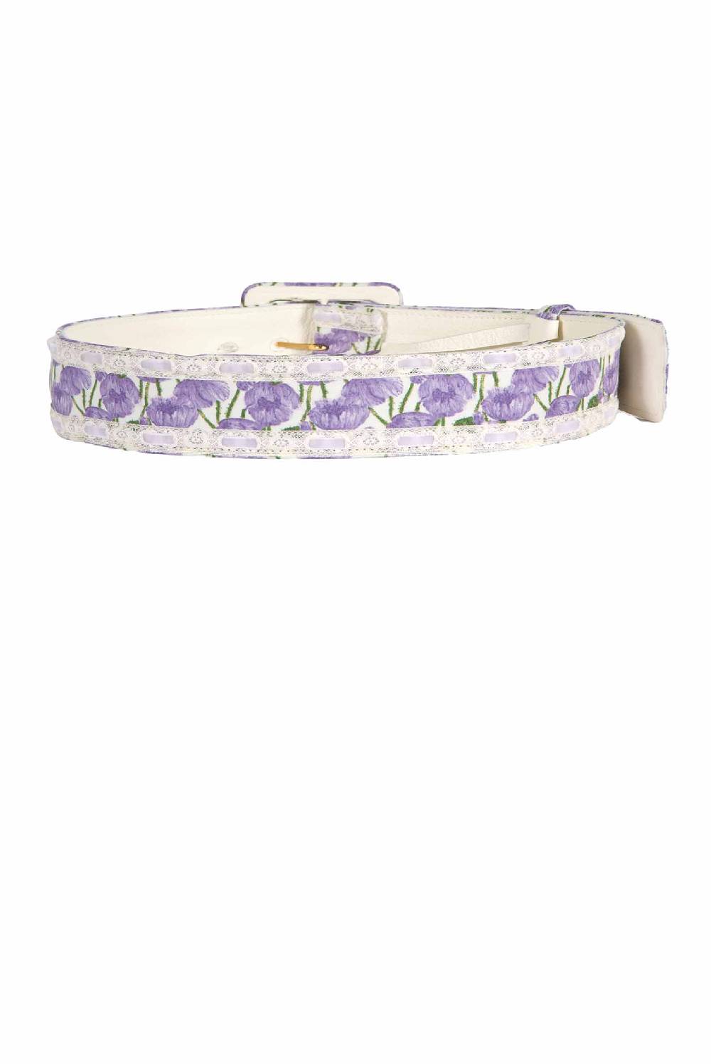 Luisa Beccaria Cintura In Cotone Micro Papaveri