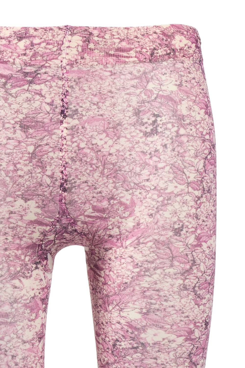 Luisa Beccaria Collant Stampa Micro Fiori Rosa