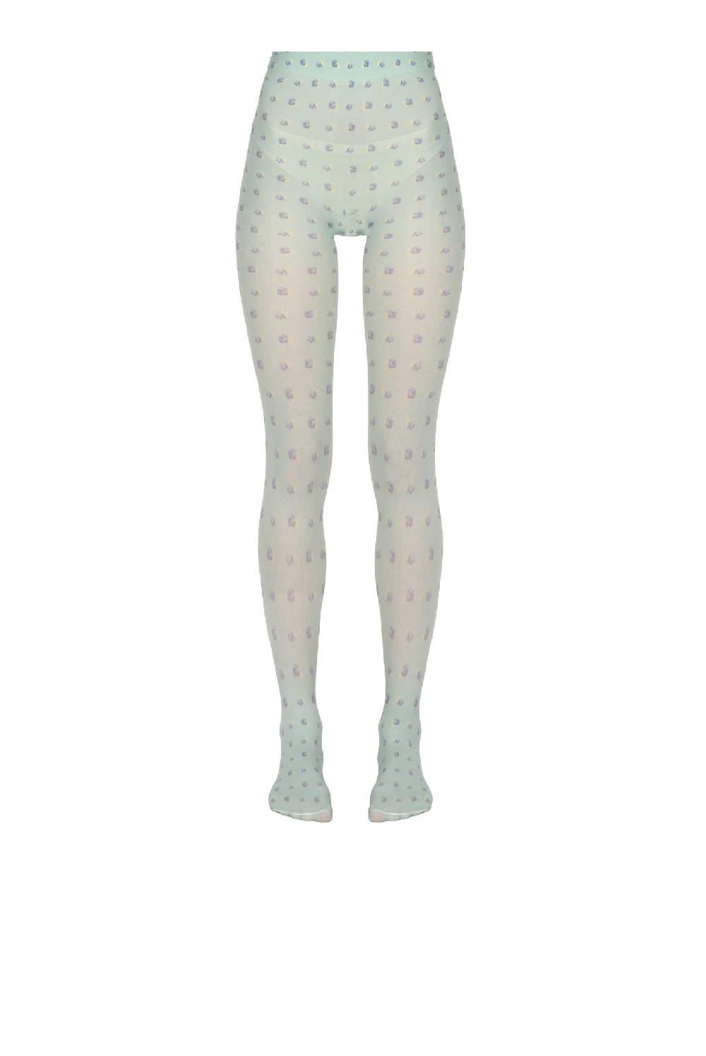 Luisa Beccaria Collant Vintage Buds Salvia