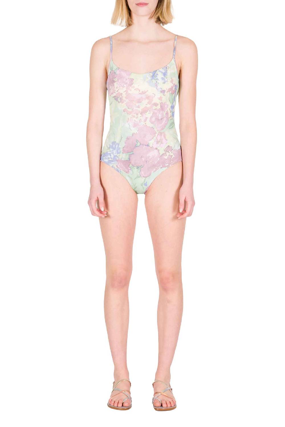 Luisa Beccaria Costume Intero In Fiori Astratti