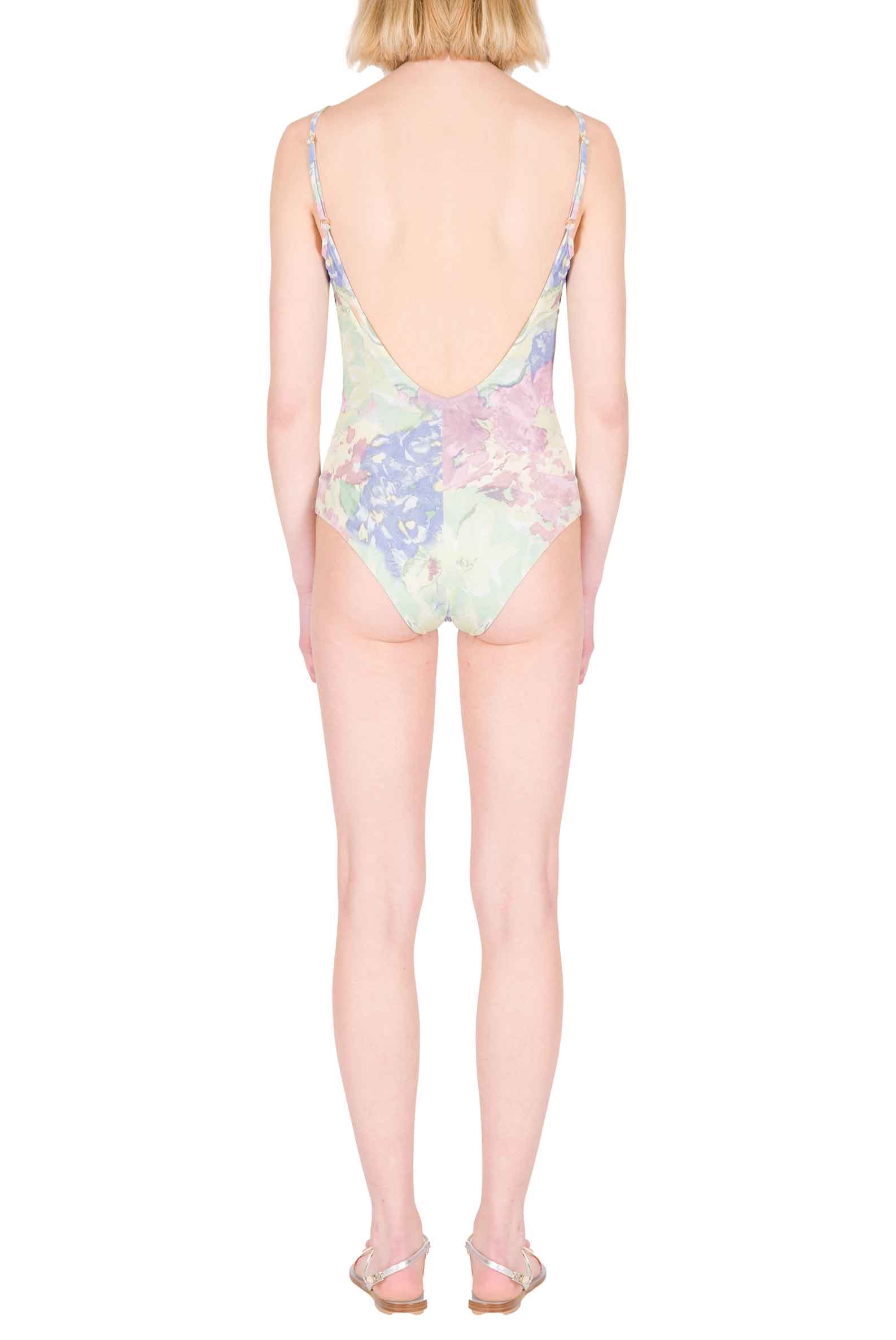 Luisa Beccaria Costume Intero In Fiori Astratti