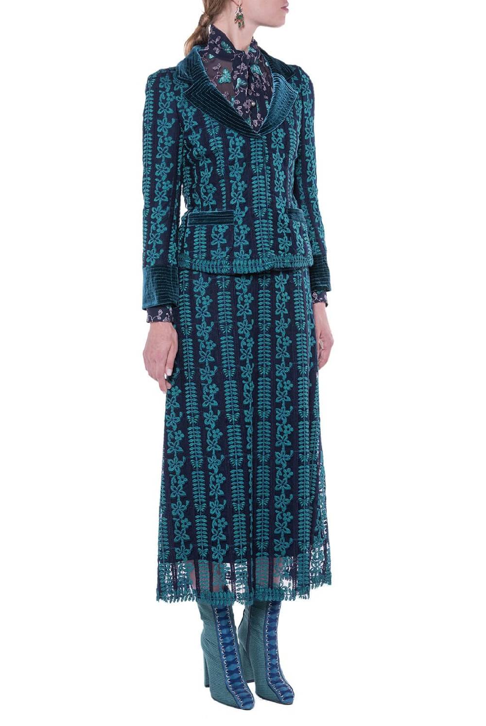 Luisa Beccaria Giacca Aderente In Macramè