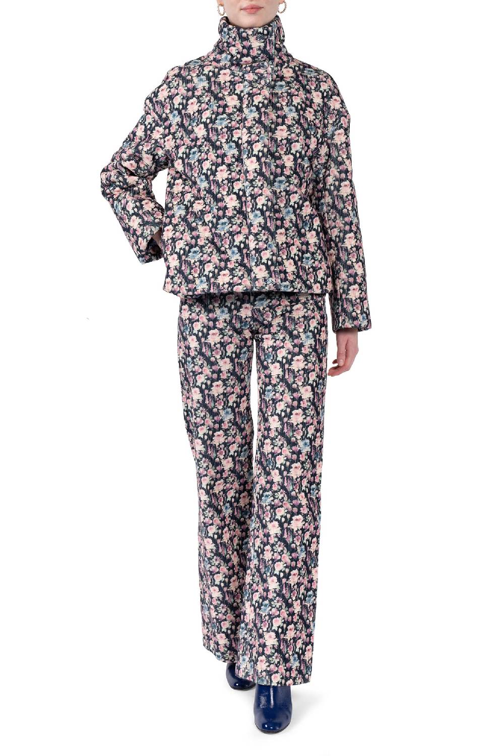 Luisa Beccaria Giacca Imbottita In Velluto A Coste