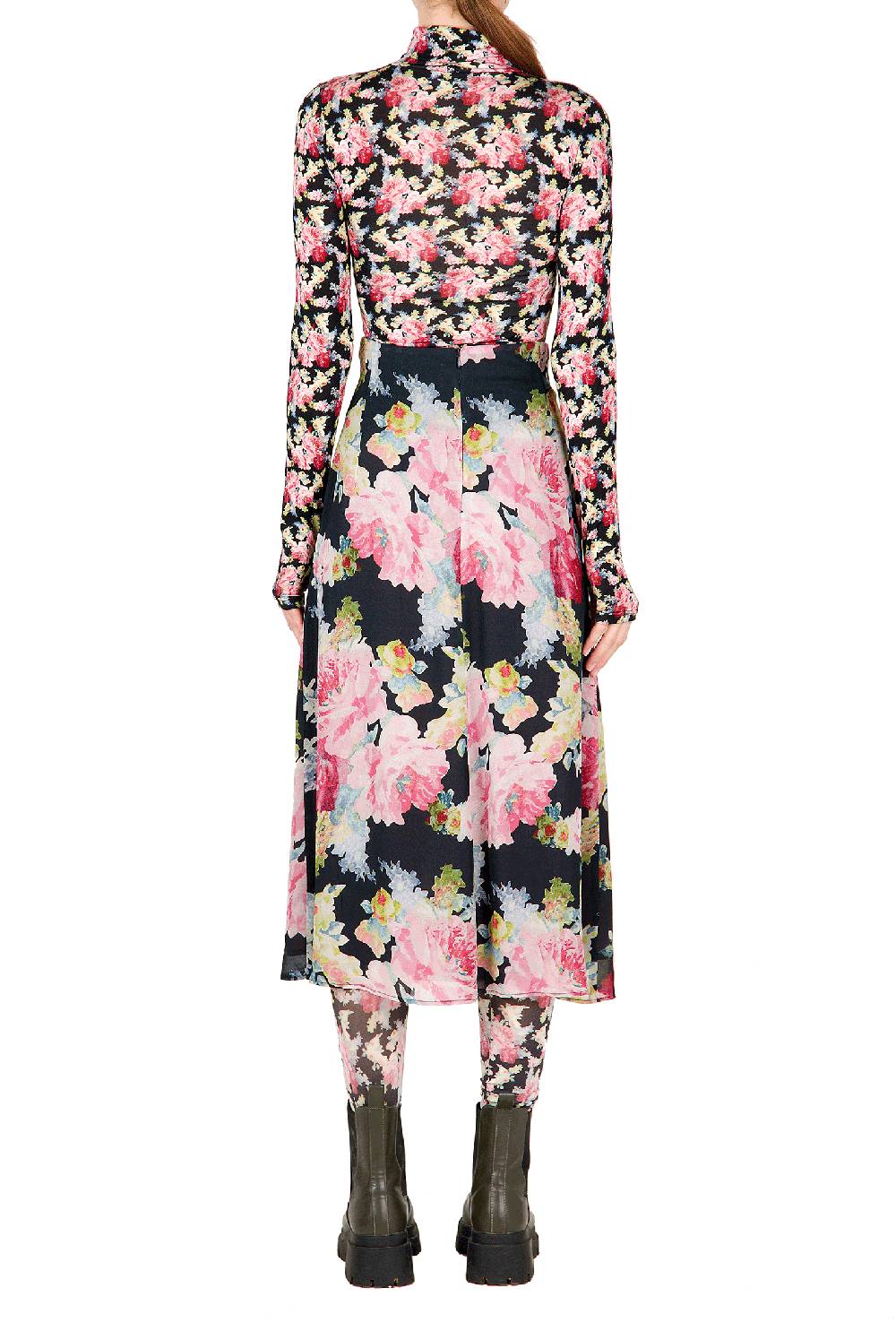 Luisa Beccaria Gonna In Crepe Floreale