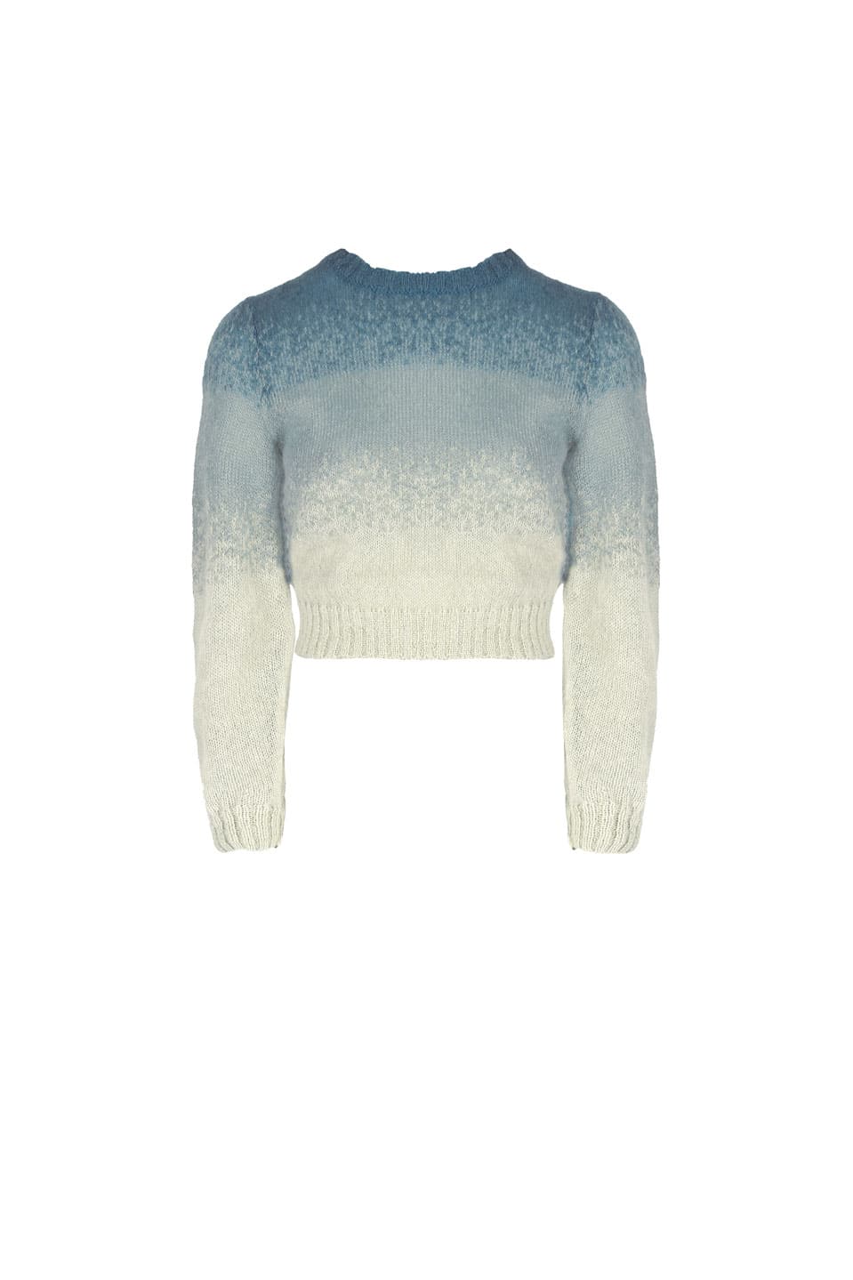 Luisa Beccaria Maglia Mohair Blu Sfumato