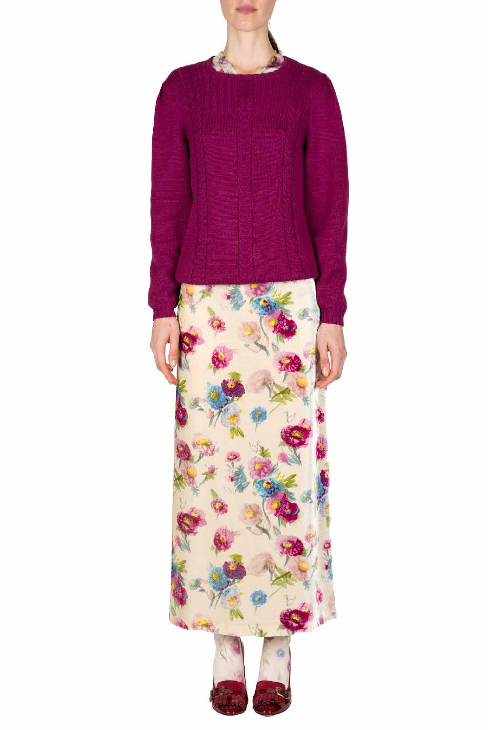 Luisa Beccaria Maglione Di Lana Lavorato A Trecce