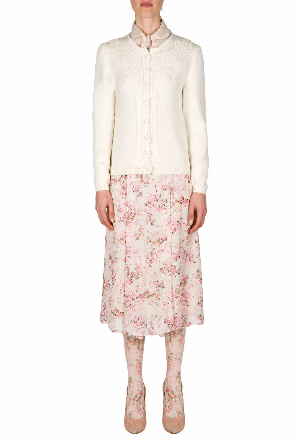 Luisa Beccaria Maglione Di Lana Lavorato A Trecce