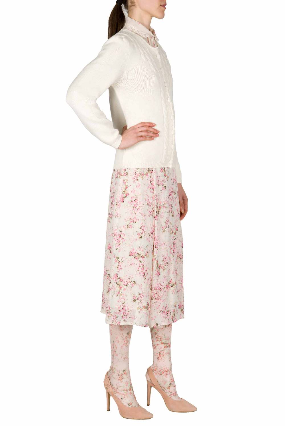 Luisa Beccaria Maglione Di Lana Lavorato A Trecce