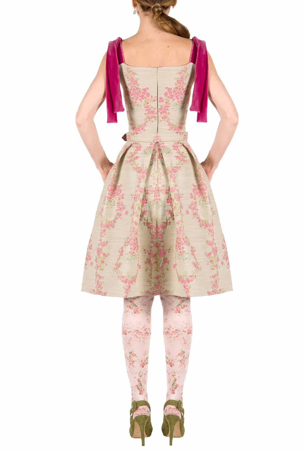 Luisa Beccaria Mini Abito In Broccato