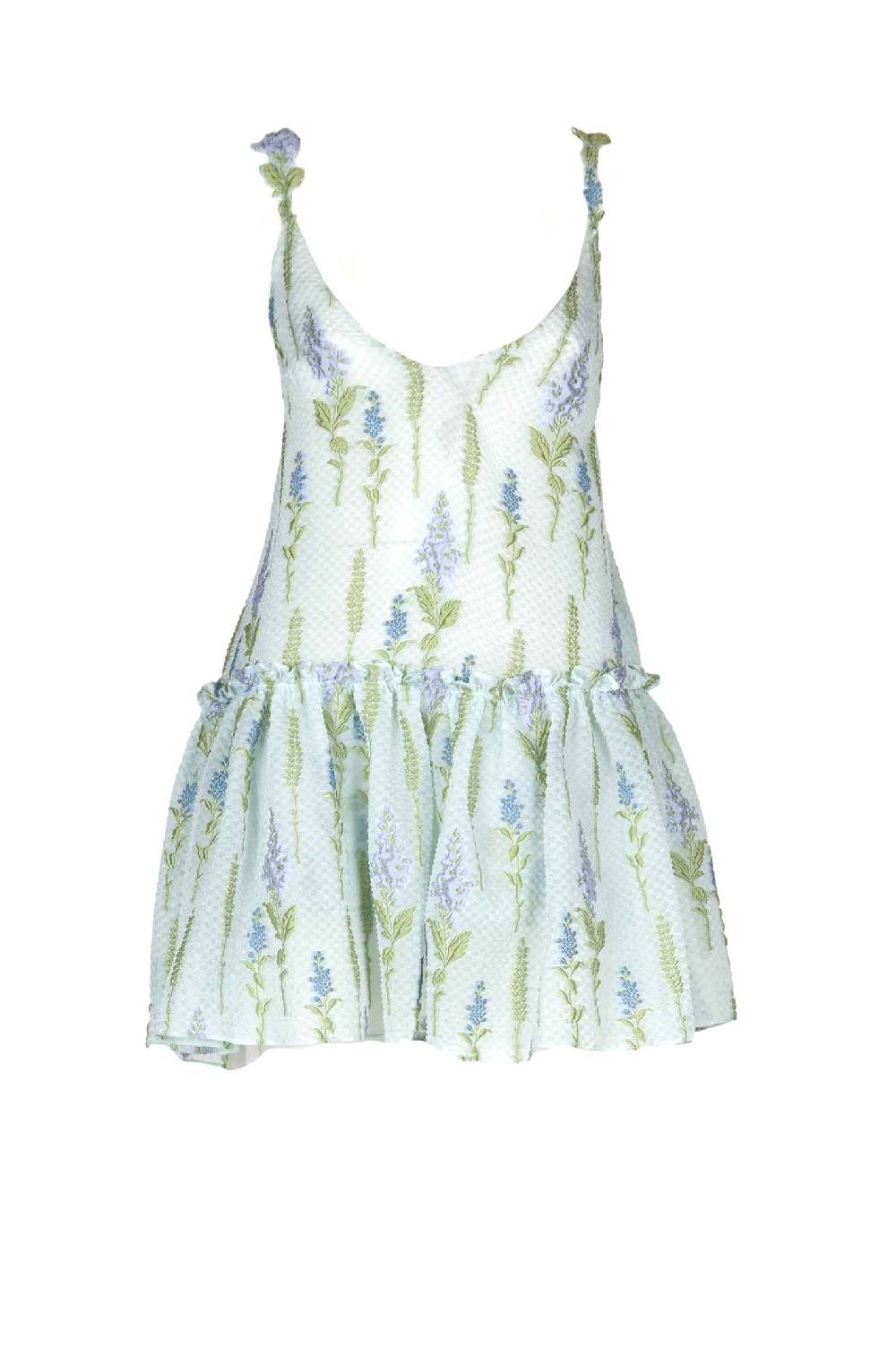 Luisa Beccaria Mini abito in fil coupè floreale