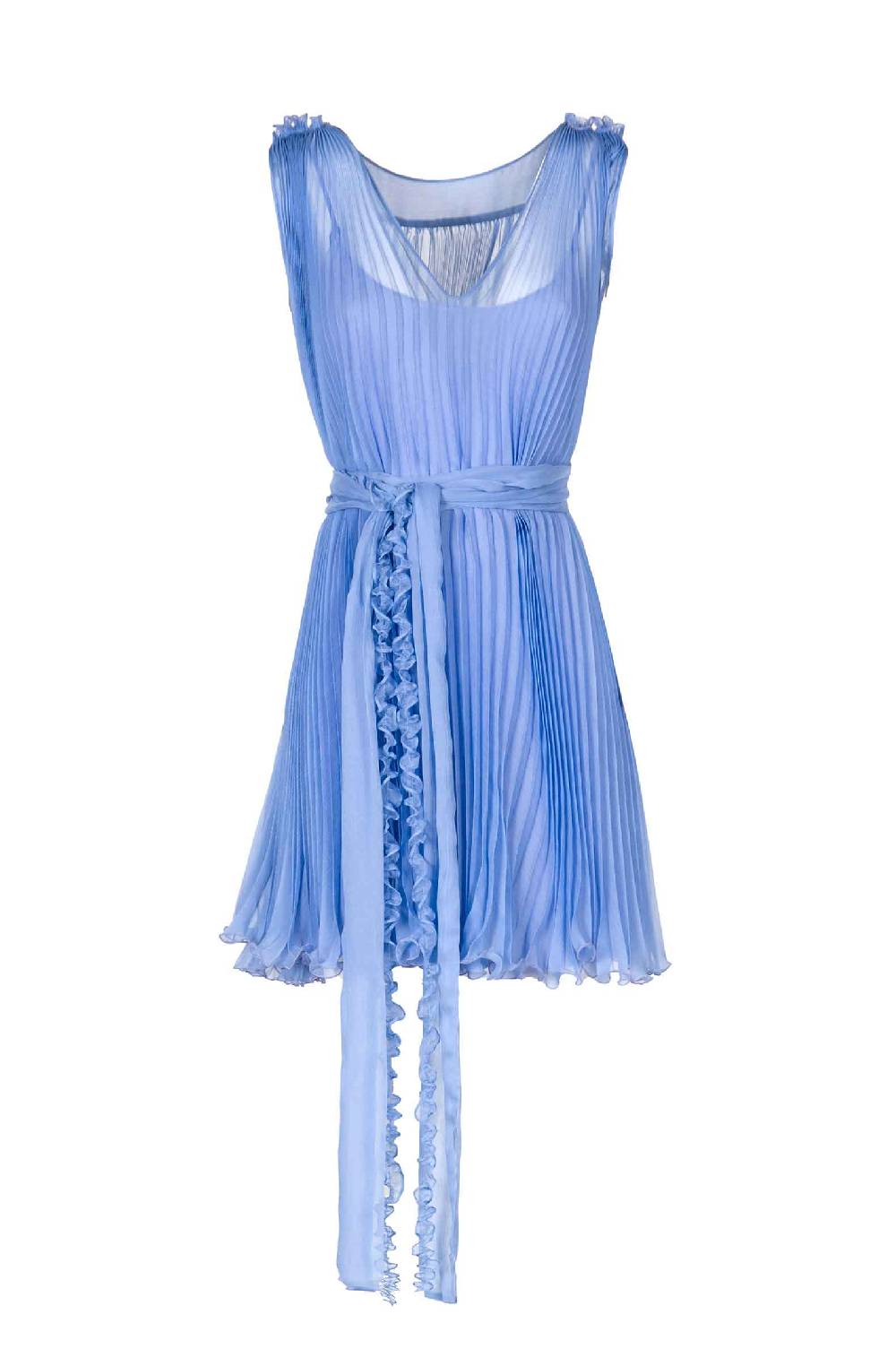 Luisa Beccaria Mini abito plissettato in seta