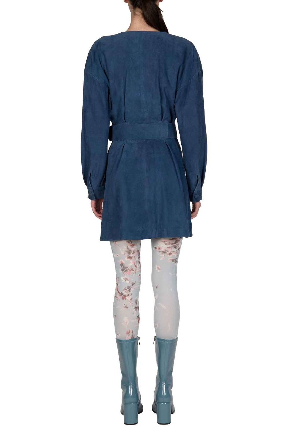 Luisa Beccaria Miniabito In Pelle Scamosciata