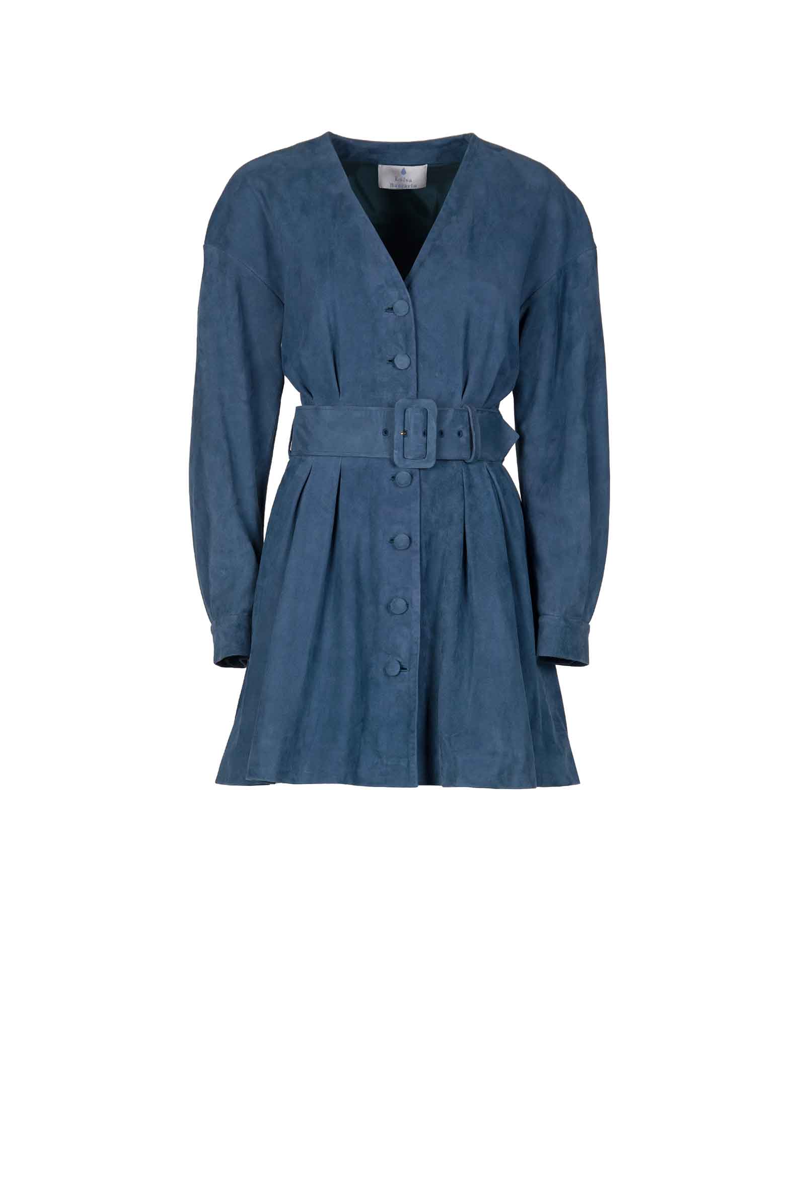 Luisa Beccaria Miniabito in pelle scamosciata