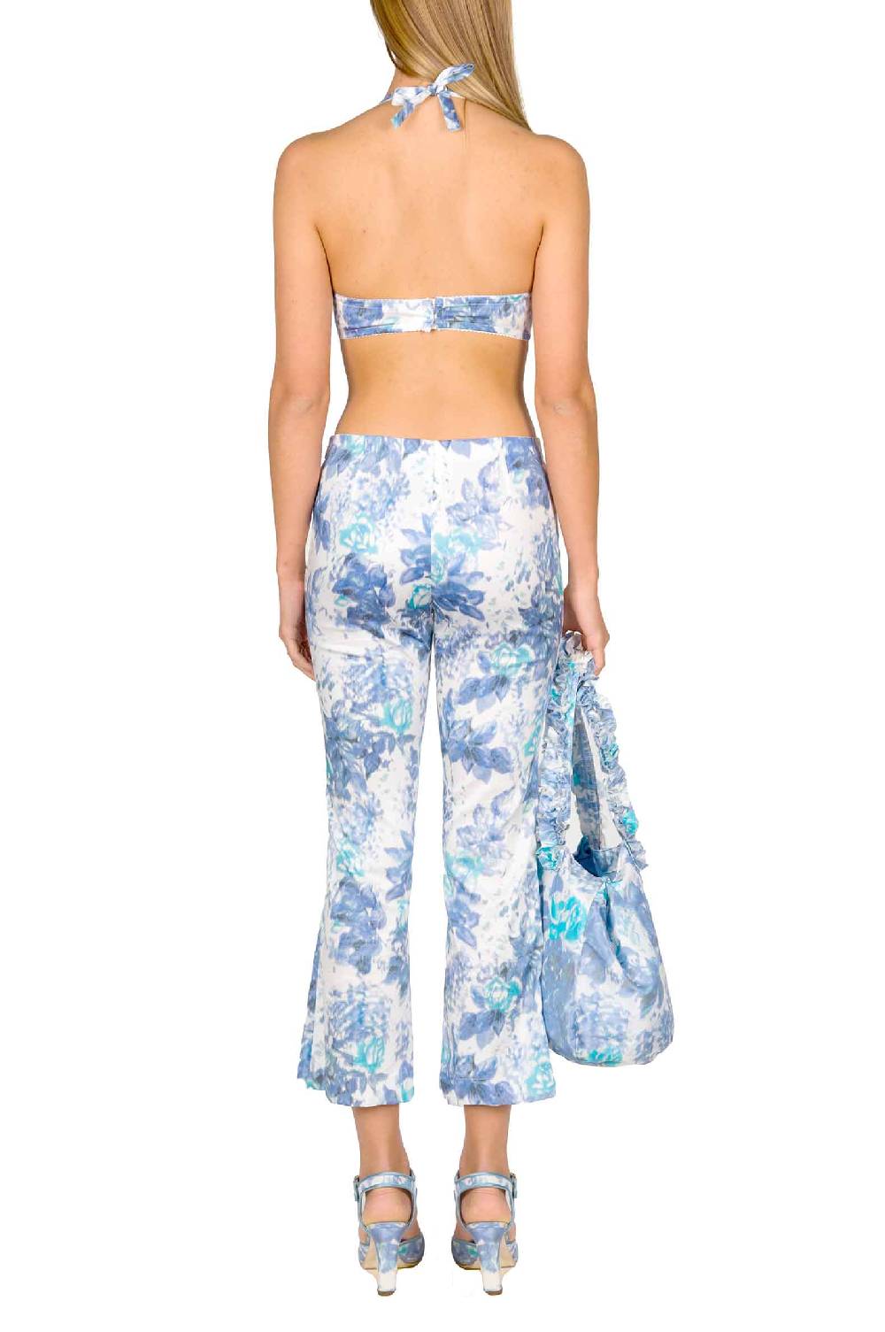 Luisa Beccaria Pantaloni Capri Stampati