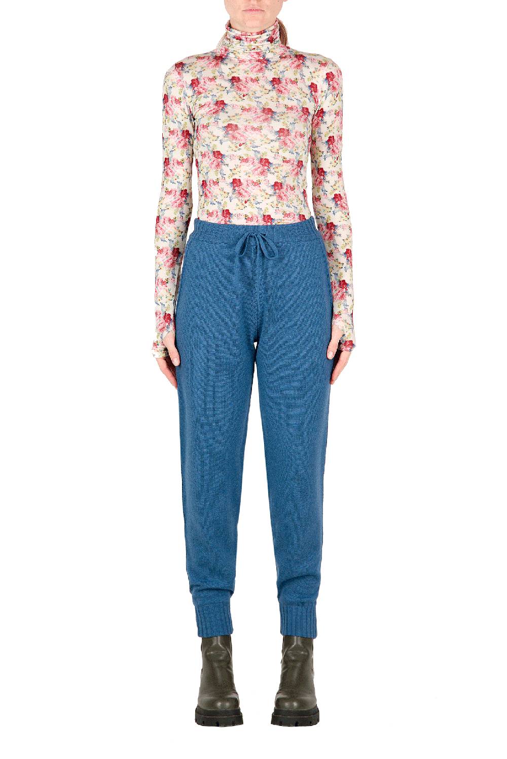 Luisa Beccaria Pantaloni In Felpa Di Lana