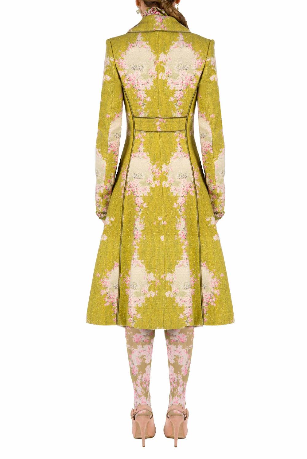 Luisa Beccaria Redingote In Lana Con Lurex