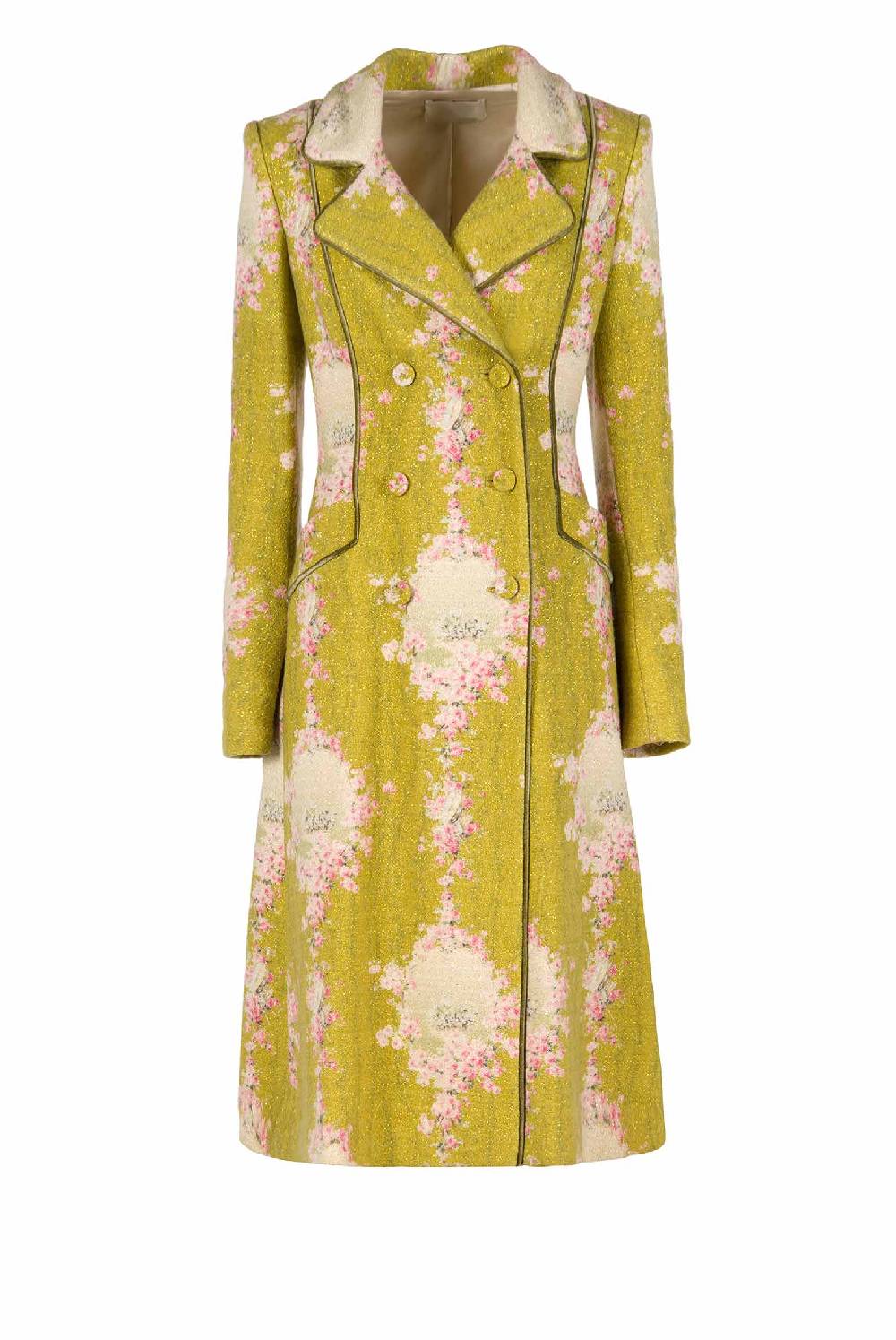 Luisa Beccaria Redingote in lana con lurex