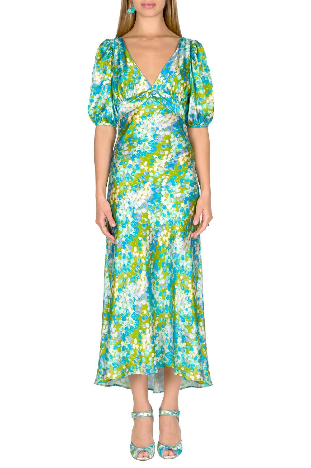 Luisa Beccaria Scarpe Con Tacco Aperte Monet Blu